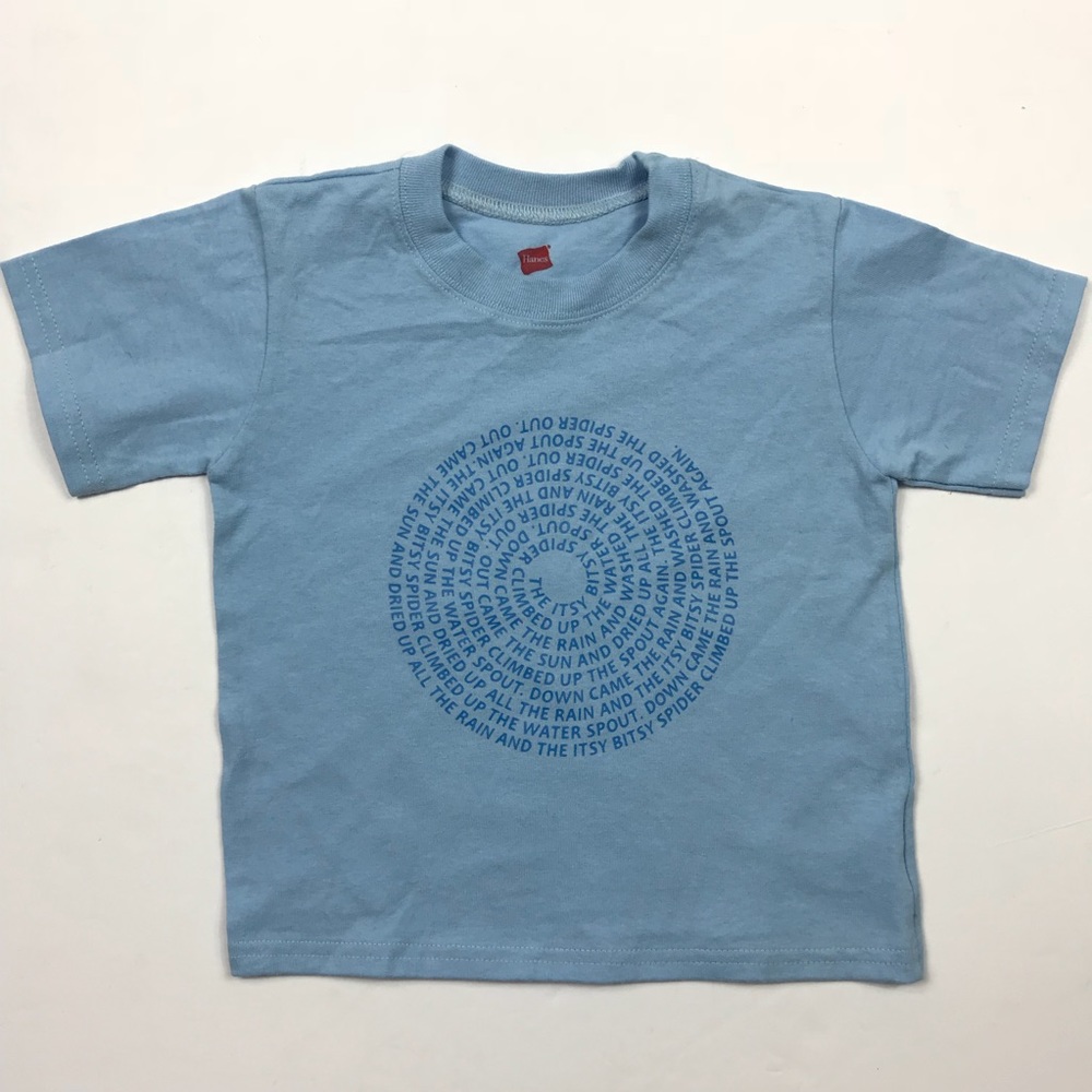 Light Blue Itsy Bitsy Spider Toddler Shirt 3T